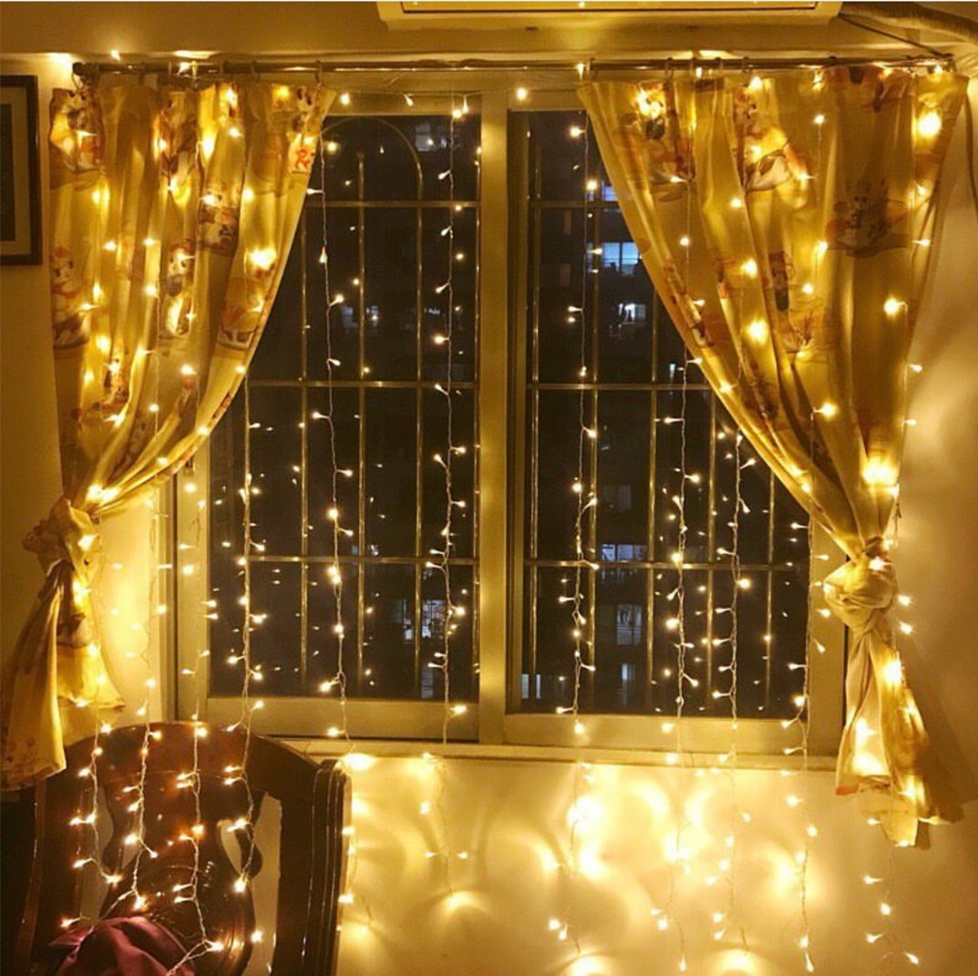 LED Wedding Party Bedroom Decoration Curtains Fairy Strings Lights Home Garden Room Interior Wall Christmas Decorative Lights