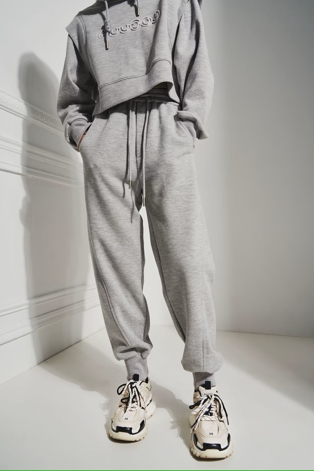 Tracksuit with Vibrant Energy and Youthful Spirit in Grey