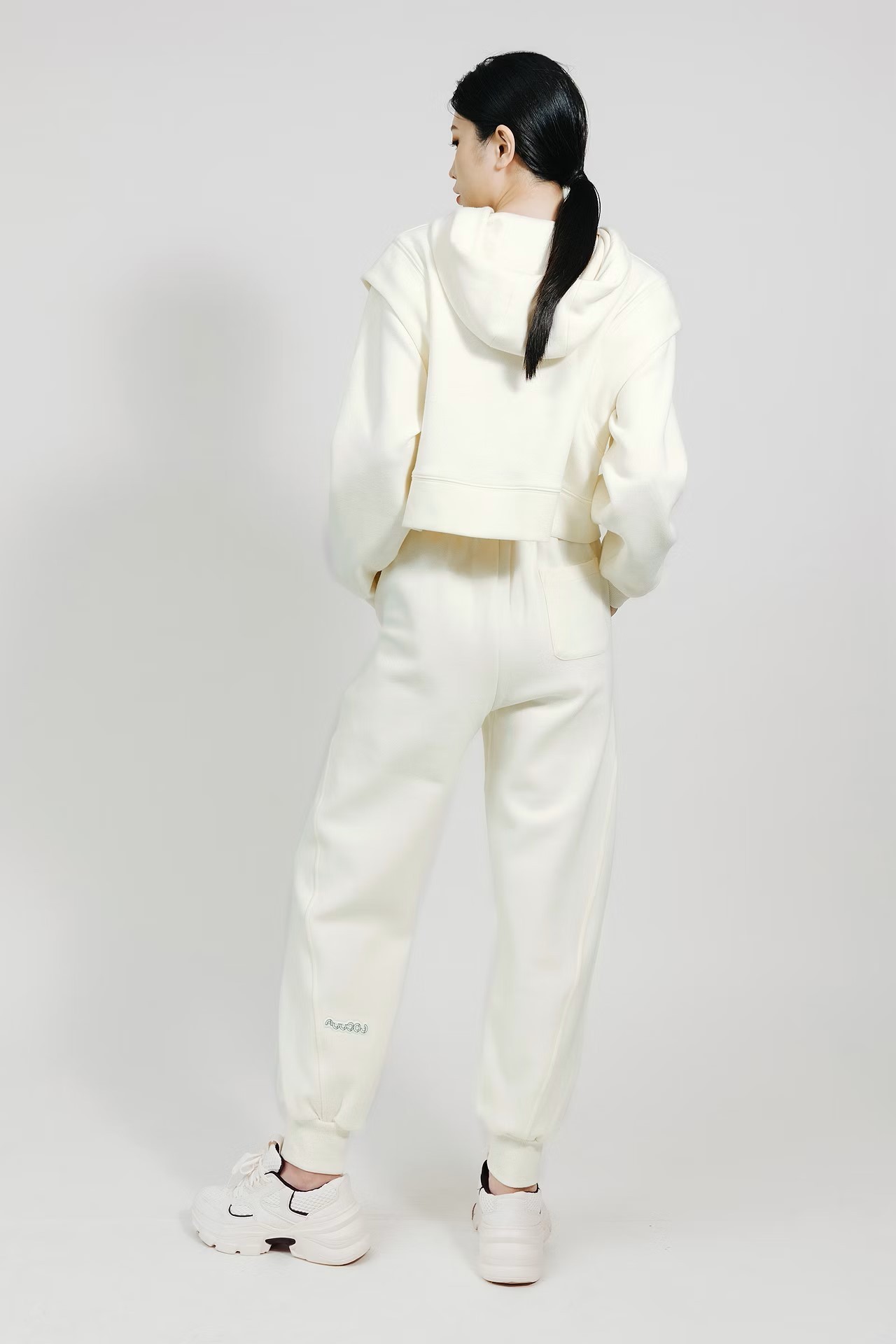 Tracksuit with Vibrant Energy and Youthful Spirit in White