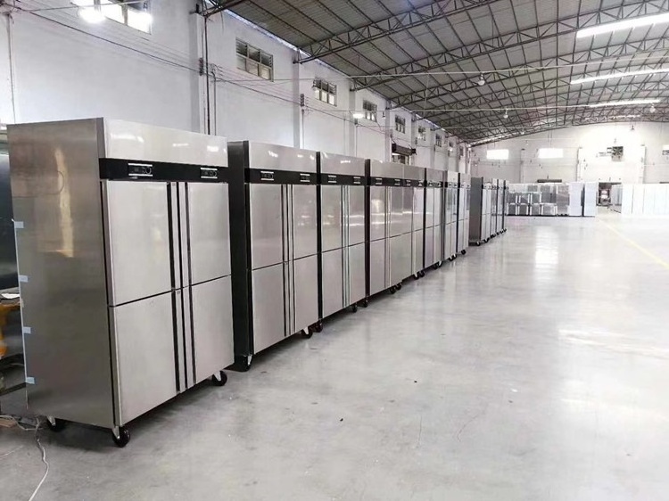 1000 Liter kitchen fridge r new style commercial 304 stainless steel 4 doors freezer