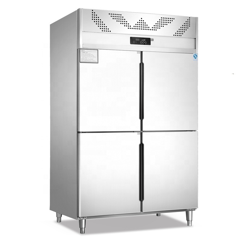 1000 Liter kitchen fridge r new style commercial 304 stainless steel 4 doors freezer