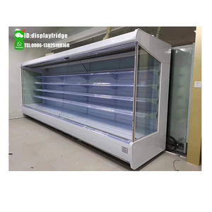 supermarket open front cooler commercial display refrigerator for fruit and vegetable