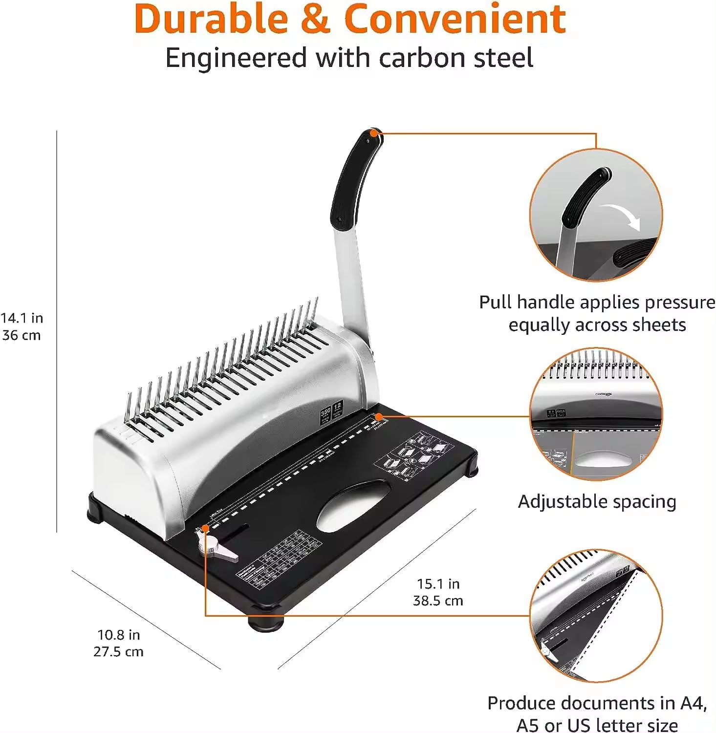 WDBM04 Automatic Hot Melt Glue Perfect Holes Comb Binder Puncher comb binding machine