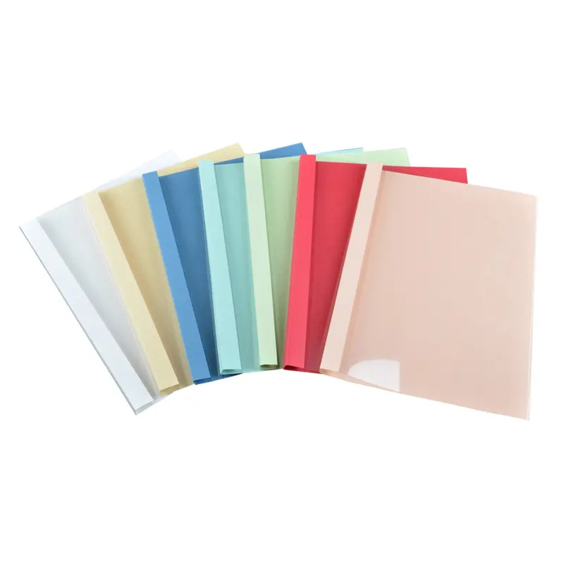 A4 size 3mm thickness Hot melt glue binding PVC book cover transparent