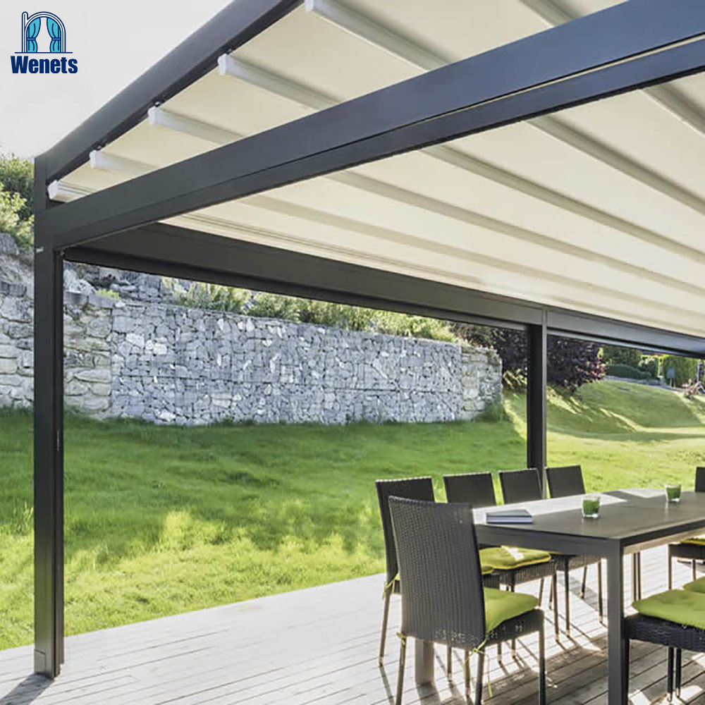 Hot Sale Waterproof Retractable Pergola Canopy Sliding Porch Aluminum Awnings