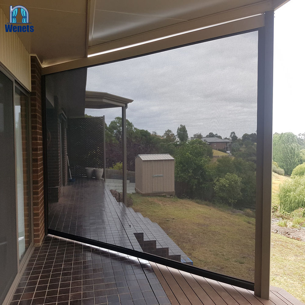 Automatic outdoor blinds manual external outdoor roller blinds waterproof zip blinds