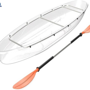 Transparent Rowing  PC Material Crystal Boat Single  Person Plastic Clear Bottom Clear Kayak Boat