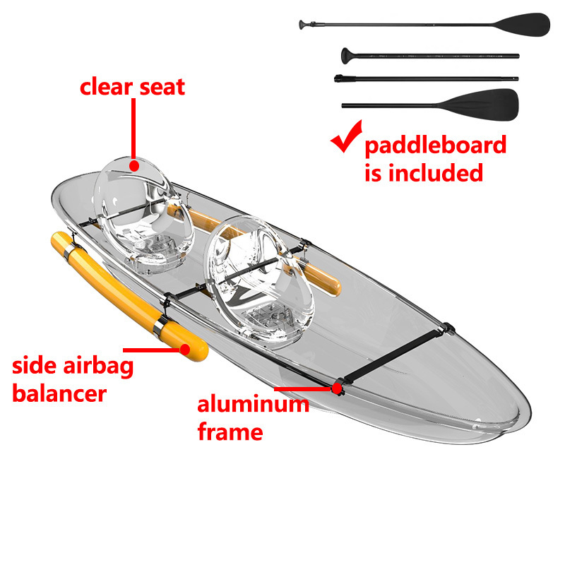 Factory Price Kayak Fishing Boat Sea Kayak Boat Clear