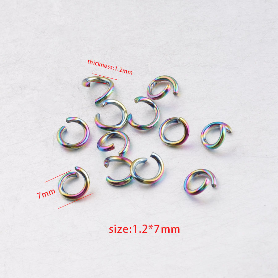 Stainless Steel Open Single Loops Jump Rings Split Ring For Jewelry Making DIY Connector Made Accessories