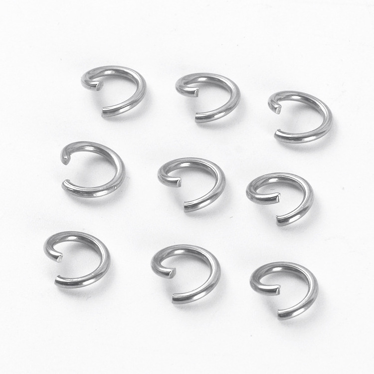 Stainless Steel Open Single Loops Jump Rings Split Ring For Jewelry Making DIY Connector Made Accessories