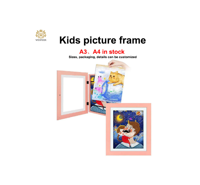 Winfeier Factory Front Opening A3 A4 Custom Size ldeas kids art frame