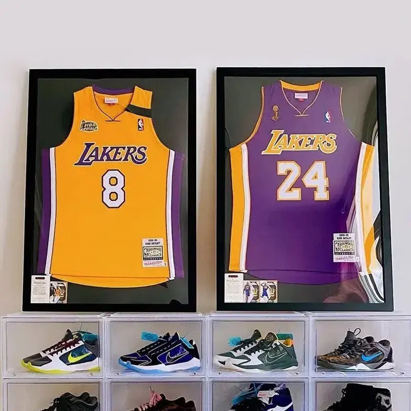 wholesale Custom 16x20 inch black Box Gifts t Football Shirt Frame jersey wall display case 3D art shadow box frame