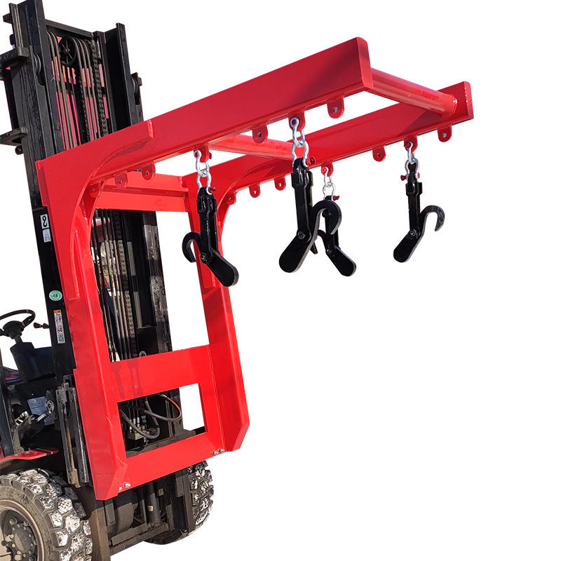 Flat forklift boom attachments extendable forklift jib fork mounted crane jib