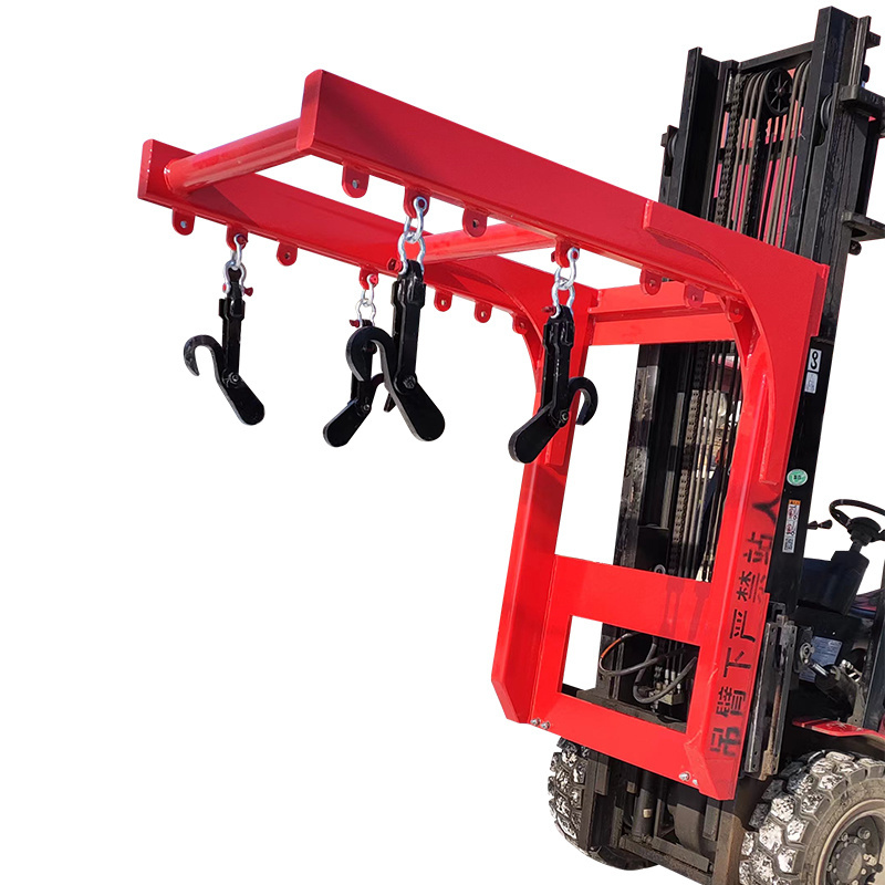 Flat forklift boom attachments extendable forklift jib fork mounted crane jib