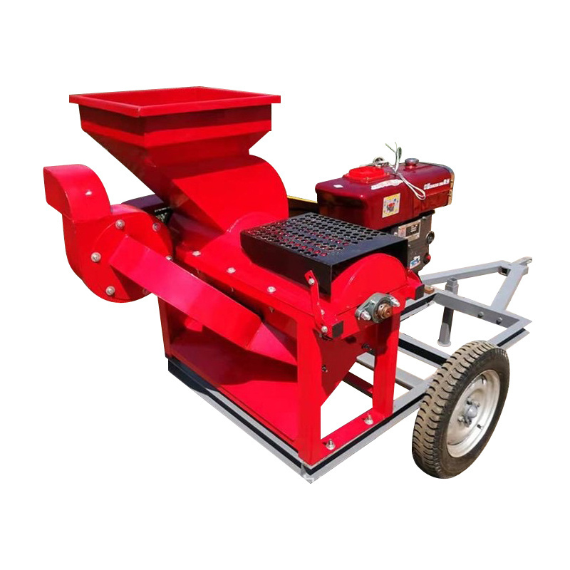 Multifunctional 6HP diesel corn thresher wheat soybean rice sorghum millet sheller machine