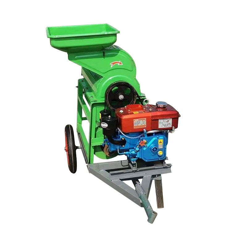 Multifunctional 6HP diesel corn thresher wheat soybean rice sorghum millet sheller machine