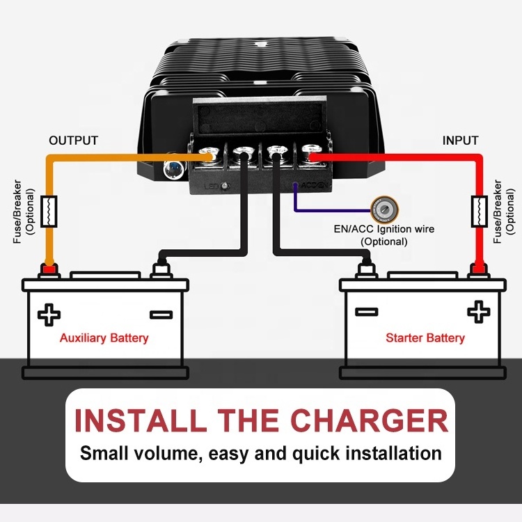 Smart 36V Lithium Battery Charger DC 12 Volt TO DC 43.8 Volt Waterproof Chargers 13A for EV Car RVs Electric Bike