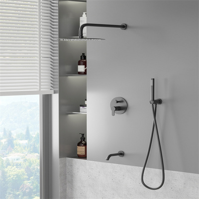 Concealed show shower system concealed panel rain shower wall mixing diverter valve concealed shower faucet