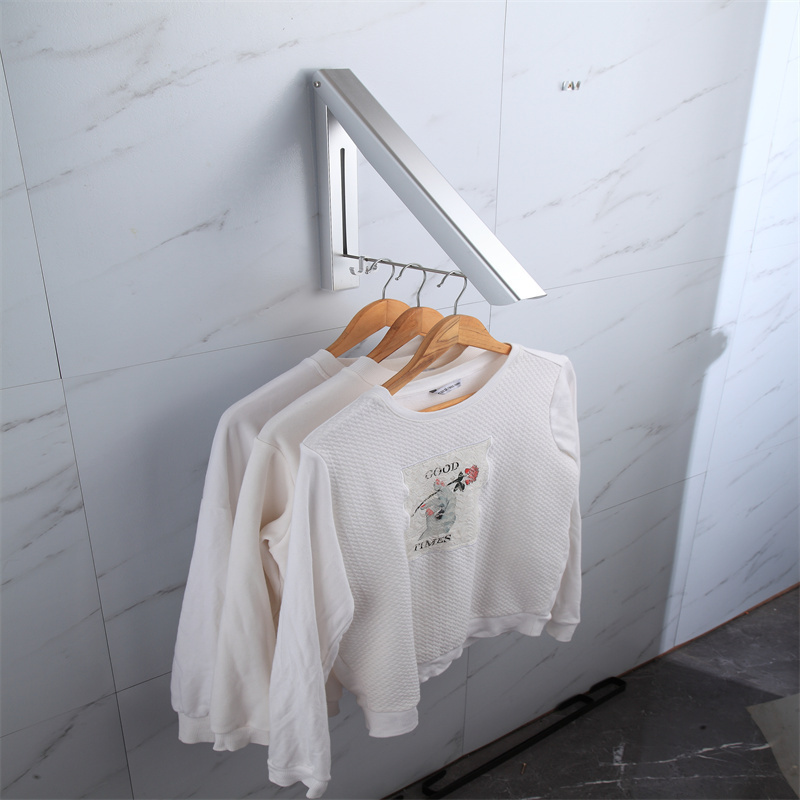 Higher Quality Luxury Clothes Hangers For Boutiquer Wall Mounted Clothes Drying Rack Folding Clothes Hanger Wall Mount