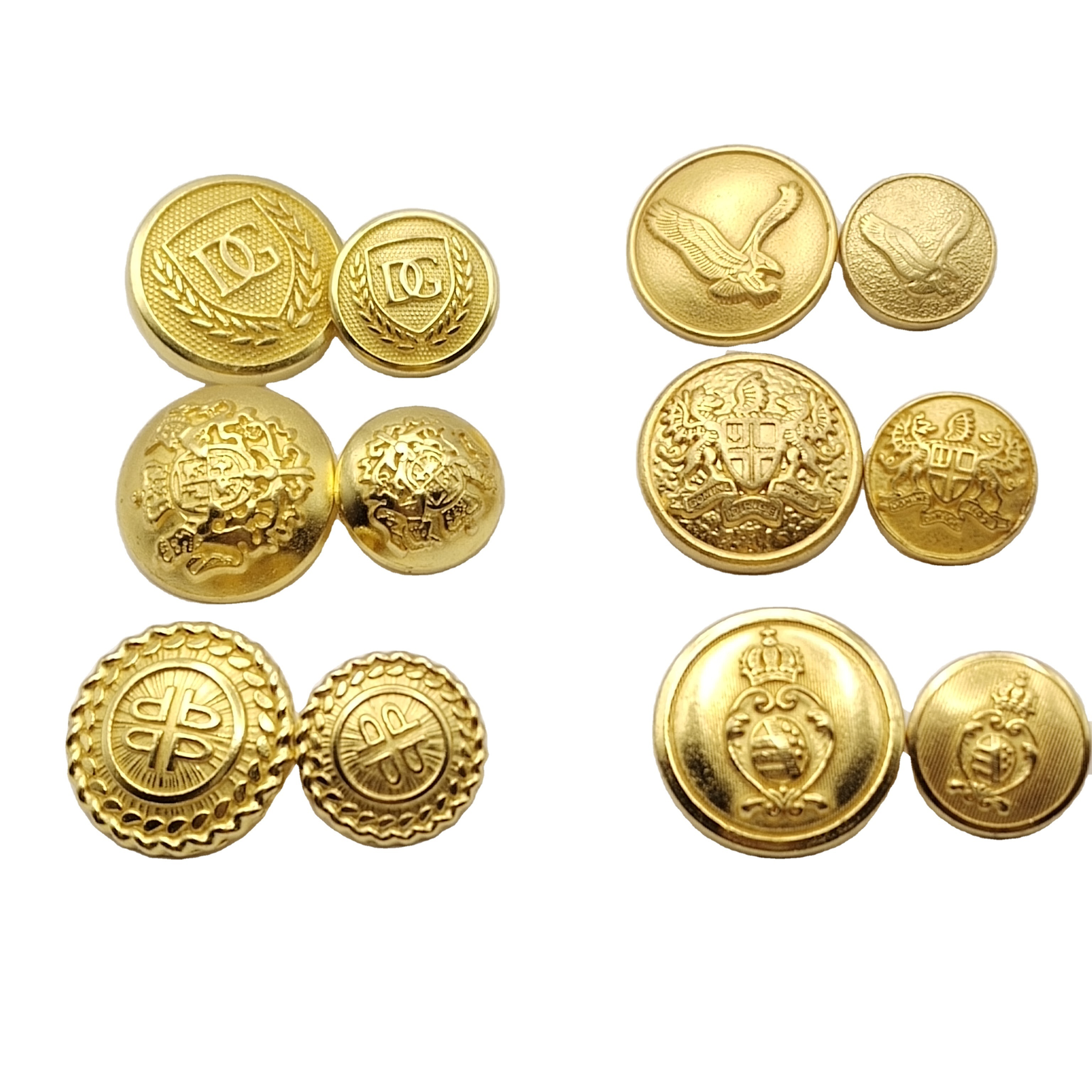 custom logo zinc alloy cover shank metal garment accessories button fashion designer clothing buttons