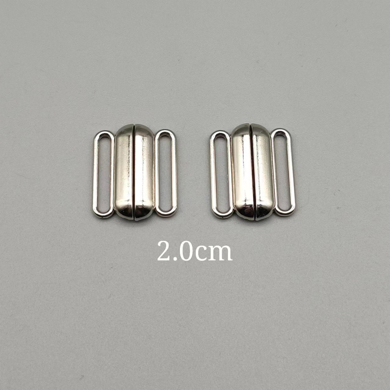 Custom 15/17/20mm Metal Buckle Adjustable Glide Slider Buckles For Swimwear Bra Adjust Straps