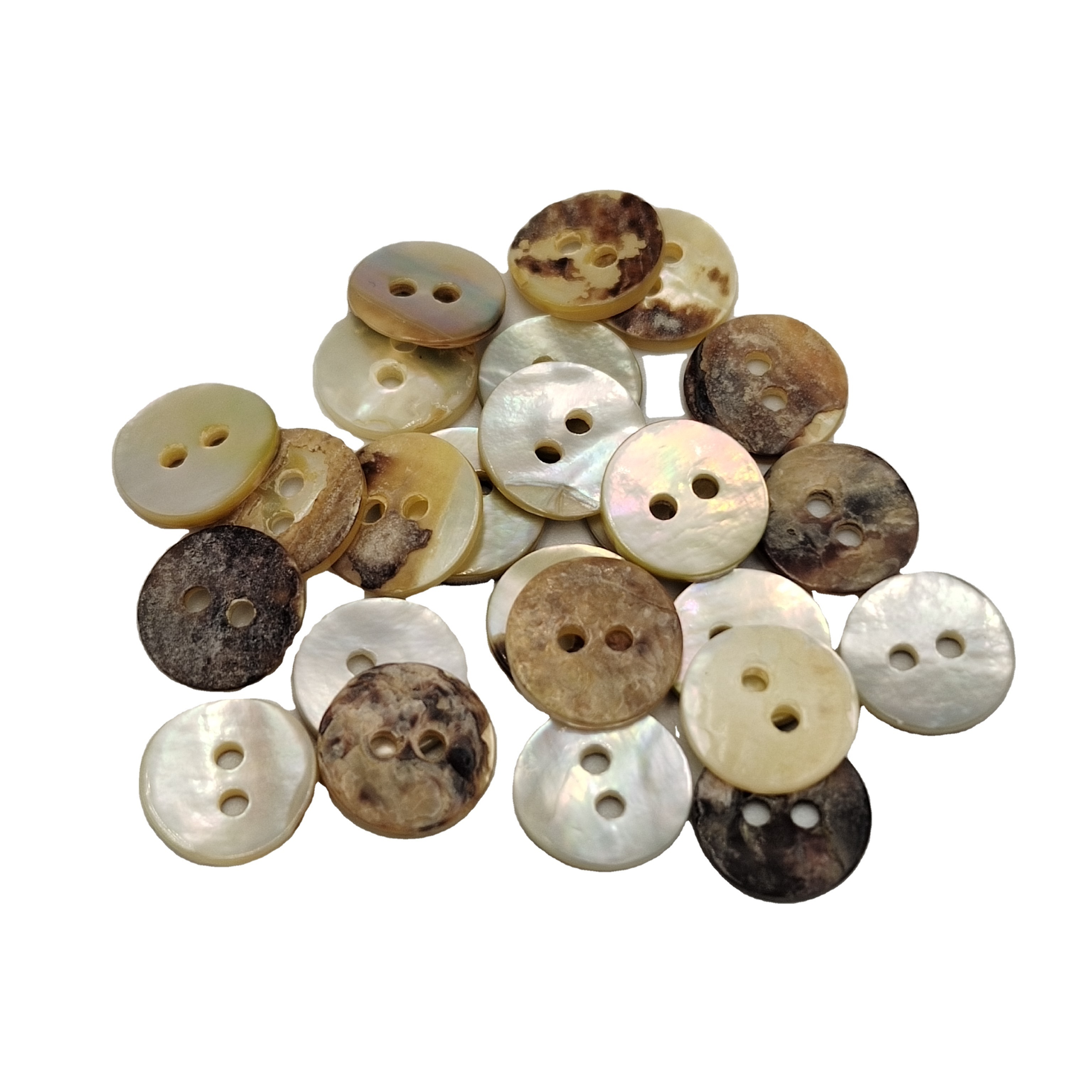 Factory wholesale high quality seashell buttons akoya button 2 holes natural agoya shell button for shirt