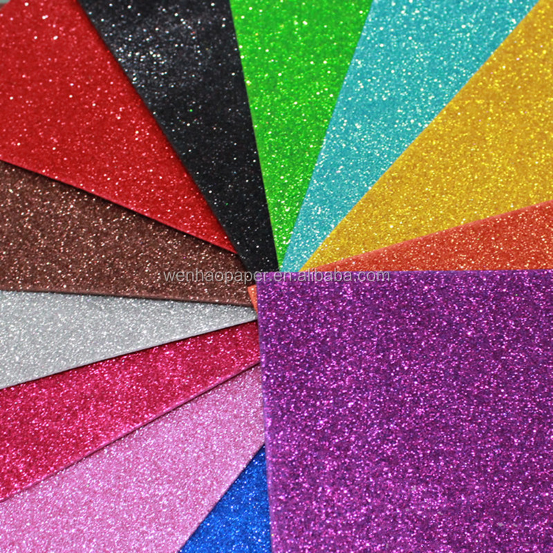 Low price thin glitter crafts EVA foam sheets/foam coloured paper