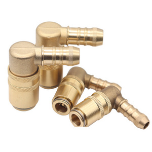 Factory Customized wholesale injection mold brass Z80/Z801 shut off female fast pipe connection air hose quick coupling