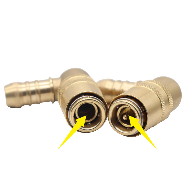 Factory Customized wholesale injection mold brass Z80/Z801 shut off female fast pipe connection air hose quick coupling