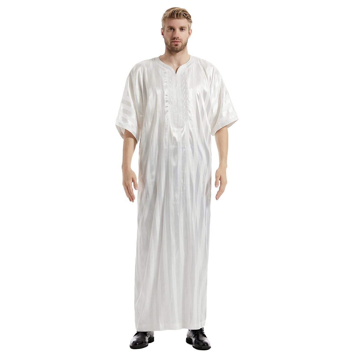 Wholesale 4 Color Thobe Thoube Thawb Jubbah kandora men moroccan kaftan With pockets