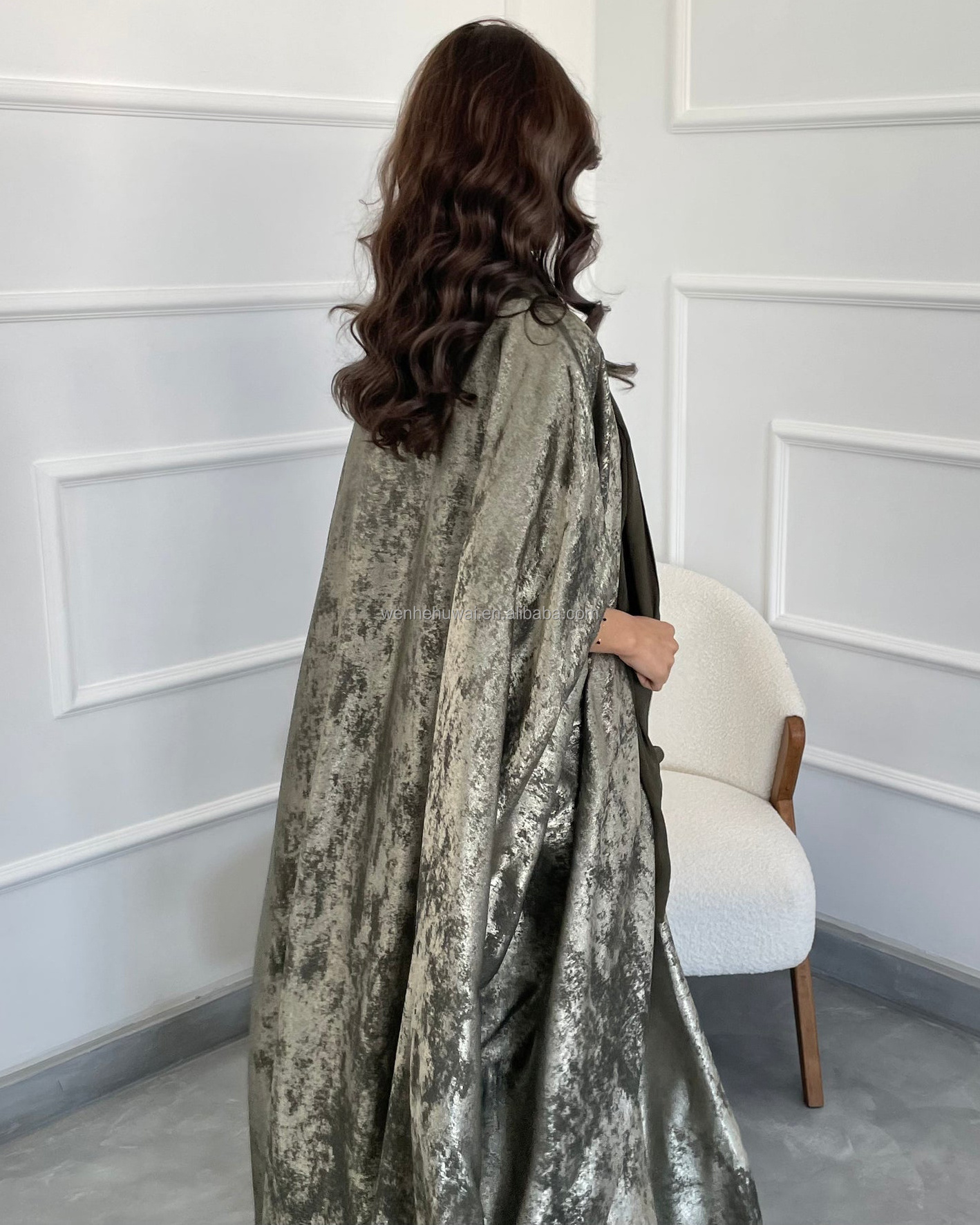 Customized abaya designs 2023 Islamic Bat sleeve abaya dubai for Muslim Women