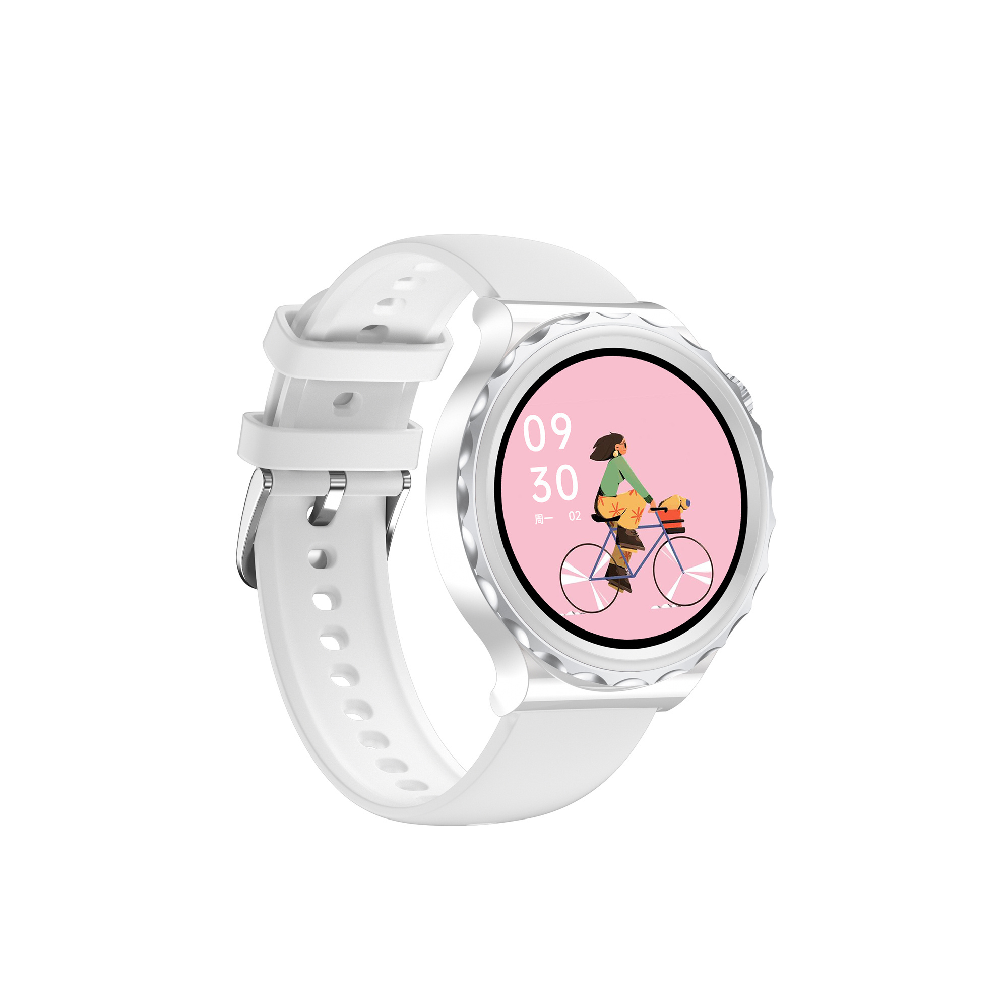 Wenin Custom Logo Women Smartwatch Sport Android Fashion Smart Watch Round Screen IP68 waterproof Smart Watch For Iphone