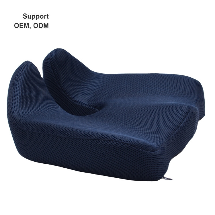 2021 New Style Hemorrhoid Pillow Blood Circulation Silicone Cooling Coccyx Orthopedic Memory Foam Car Seat Cushion