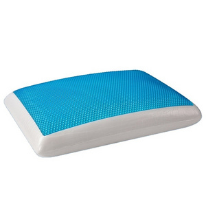 Manufacture Bread Shaped Cool Gel Pillow Breathable Supportive Cool Gel Memory Foam Pillow For Home