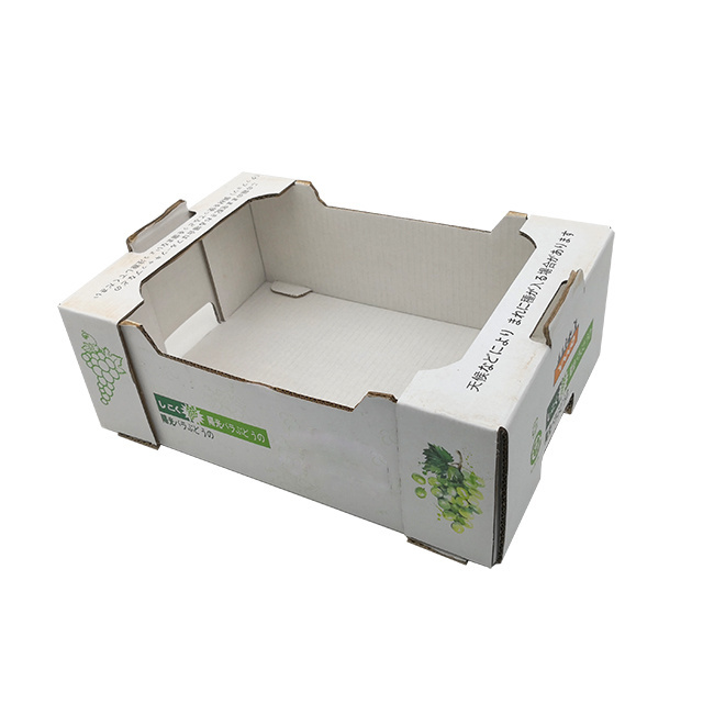 Custom Printing Fruit And Vegetable And Seafood Foldable Hard Corrugated Shipping Packaging Waxed Cardboard Boxes