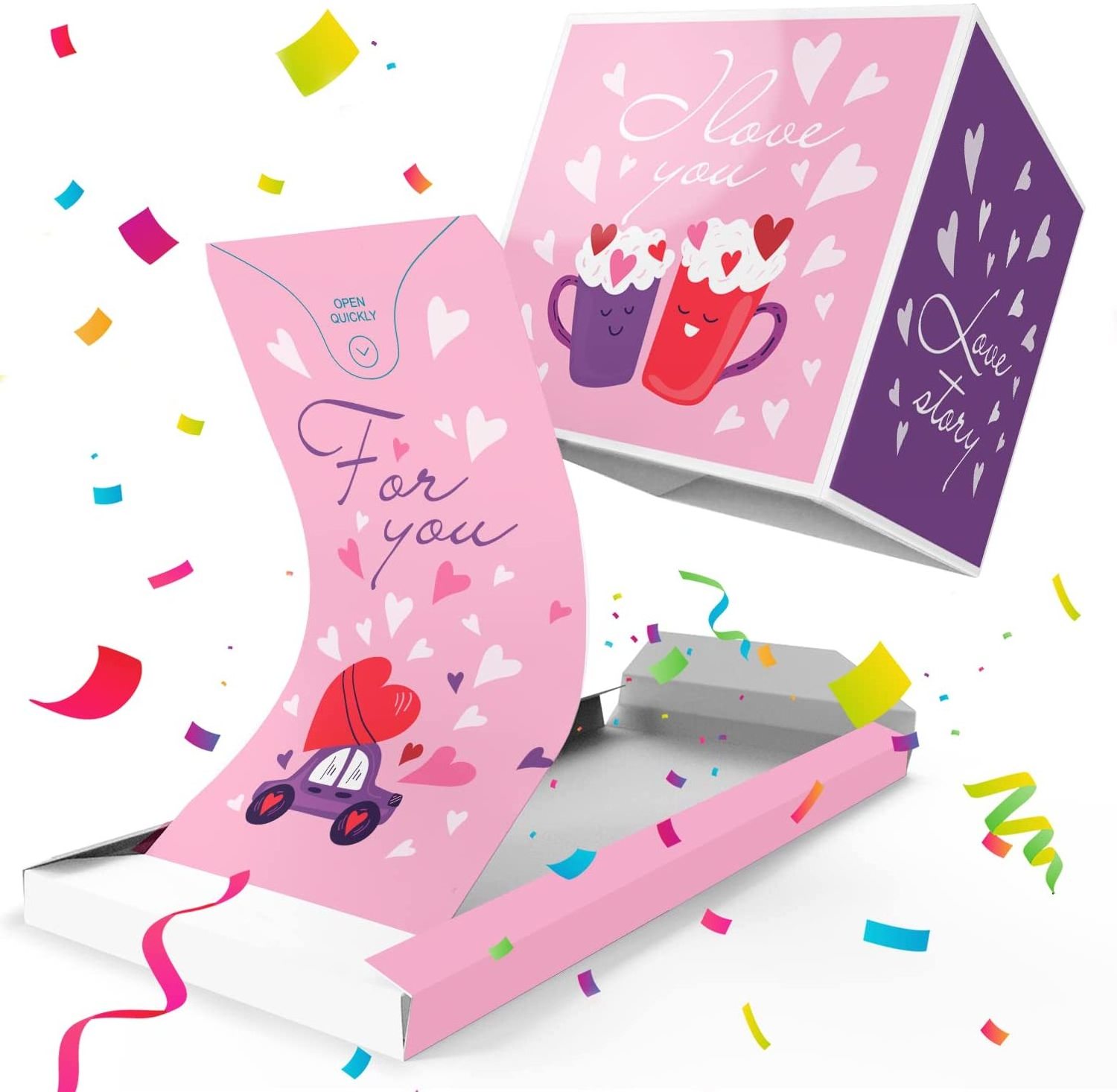 DIY Exploding Birthday Gift Box Confetti Pop up Surprise Box