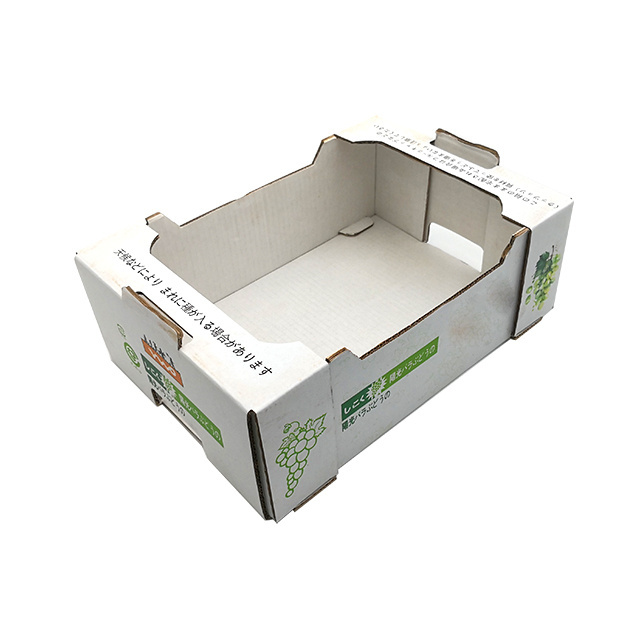 Custom Printing Fruit And Vegetable And Seafood Foldable Hard Corrugated Shipping Packaging Waxed Cardboard Boxes