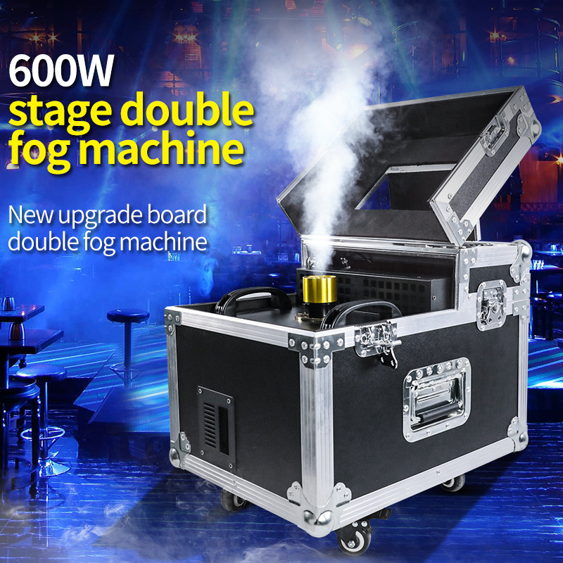 600W Double Heads Professional Haze Machine Dual Hazer Fog Smoke Machine Stage Equipment Fogging Machines