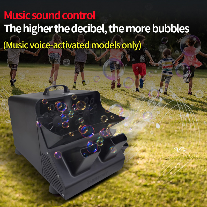 300W DJ Dual Wheel Professional Bubble Machine DMX Remote Control Bubble Maker Wedding Stage Props Club Party Celebration Decor