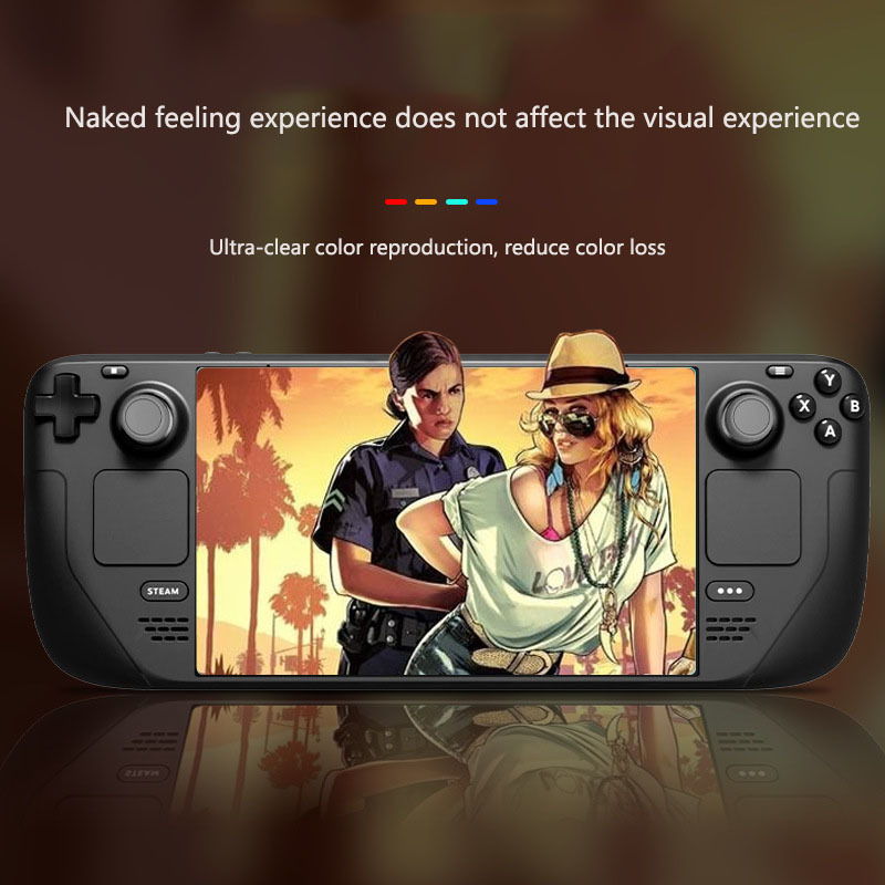 Steam Deck game console tempered film SteamDeck host anti-fingerprint anti-drop screen protection film 2 pieces