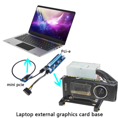 External graphics card power base GPU bracket for laptop external independent graphics card mini pcie to pci16X riser