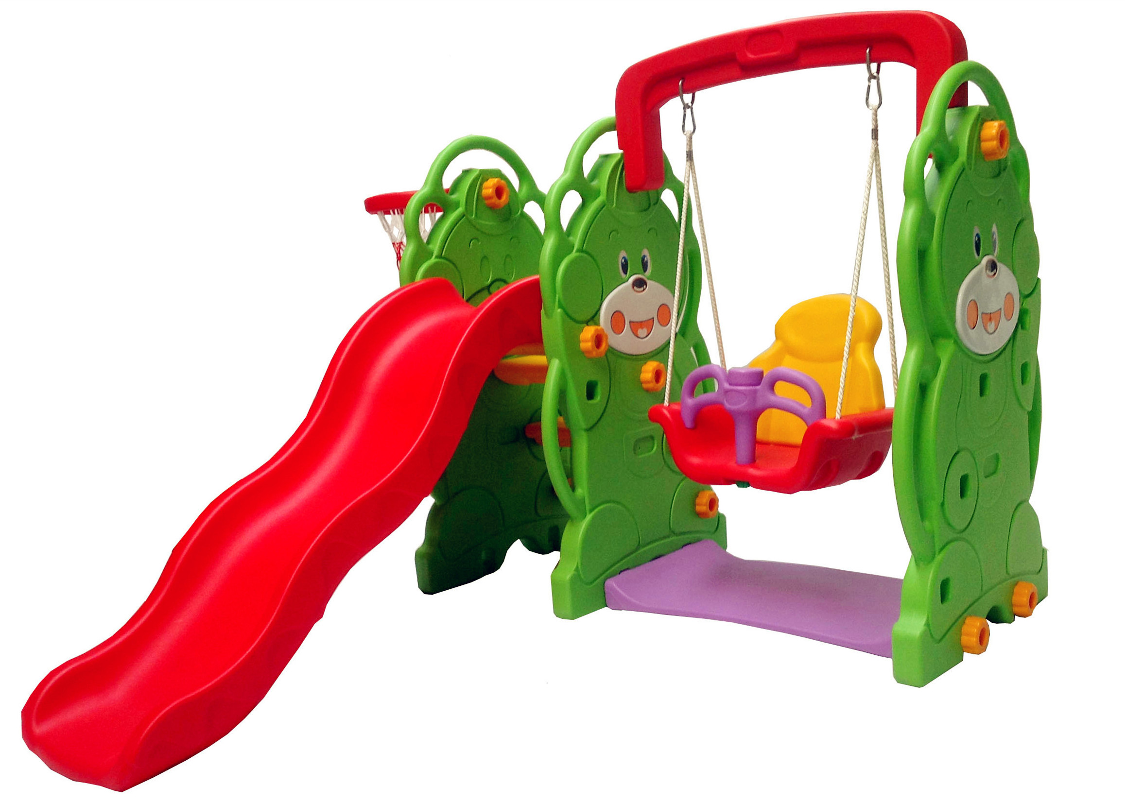 animal giraffe model small playground plastic swing and slide for kids