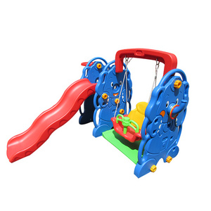 170*174*120cm Sports Toy Style and PE Material elephant plastic swing and slide indoor