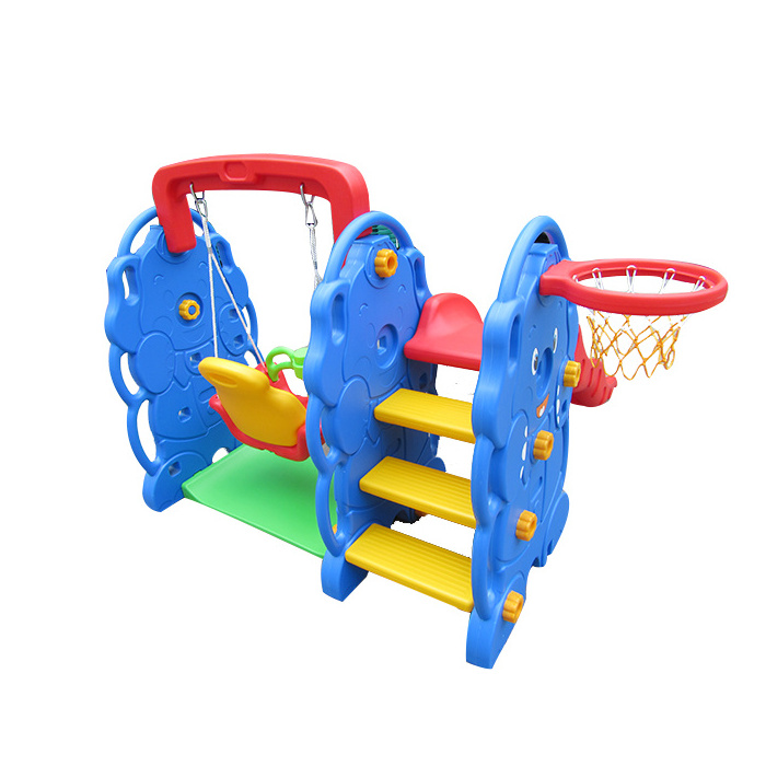 170*174*120cm Sports Toy Style and PE Material elephant plastic swing and slide indoor