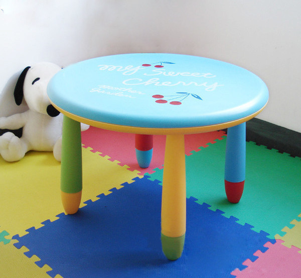 Popular school furniture classroom table chair set garden party children assembled plastic table for kids