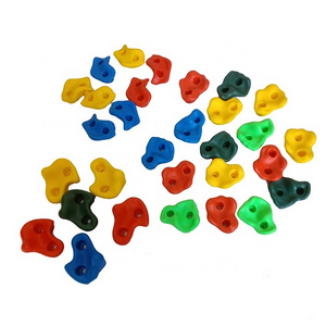 Wholesale Child Outdoor Play Kids Indoor Rock Climbing Wall Holds Yellow Green Red Blue plastic rock climbing holds