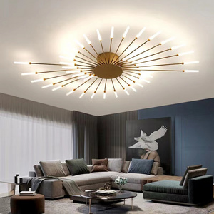 Modern Fireworks Luxury Led Ceiling Chandelier Lamp Indoor Lighting For Living Room Bedroom Home gold Decoration ceiling light