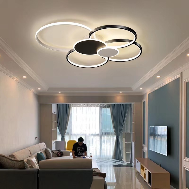 Wholesale Hot Sale New 2022 House Lighting Ceiling Lights For Living Room House Modern Black Lamp Led Ceiling Light Fixtures