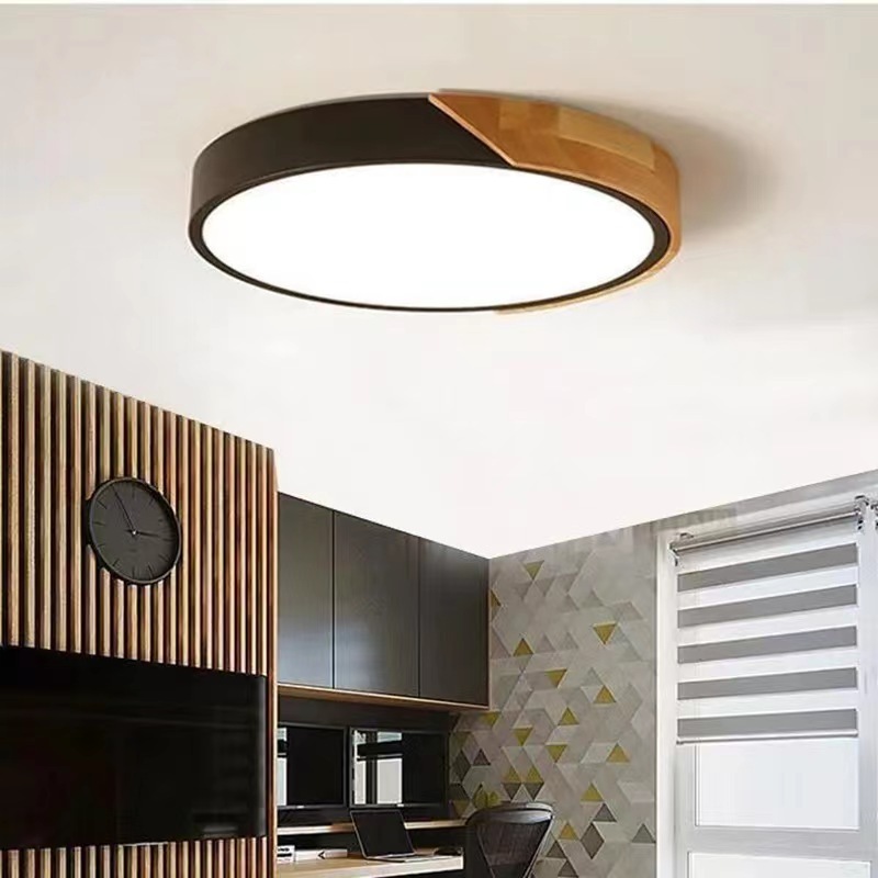 Led Drum Flush Mount Ceiling Light In White Dimmable & Remote Control Led Ceiling Lamp Round Light Ceiling