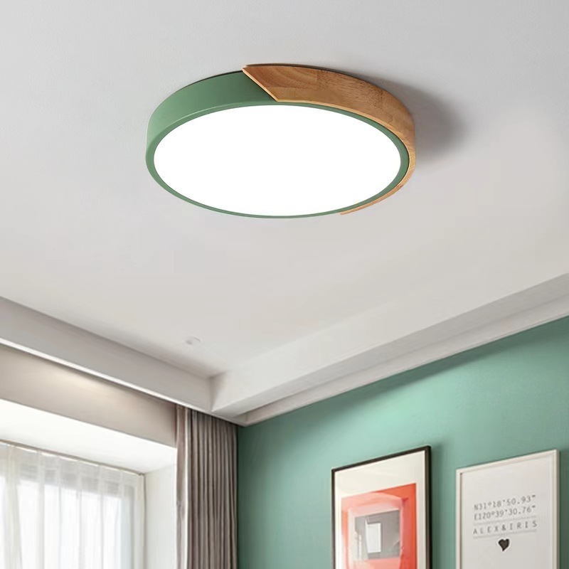 Led Drum Flush Mount Ceiling Light In White Dimmable & Remote Control Led Ceiling Lamp Round Light Ceiling